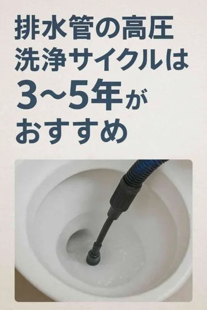 排水管の高圧洗浄が必要な頻度は？洗浄が必要な場所や費用について